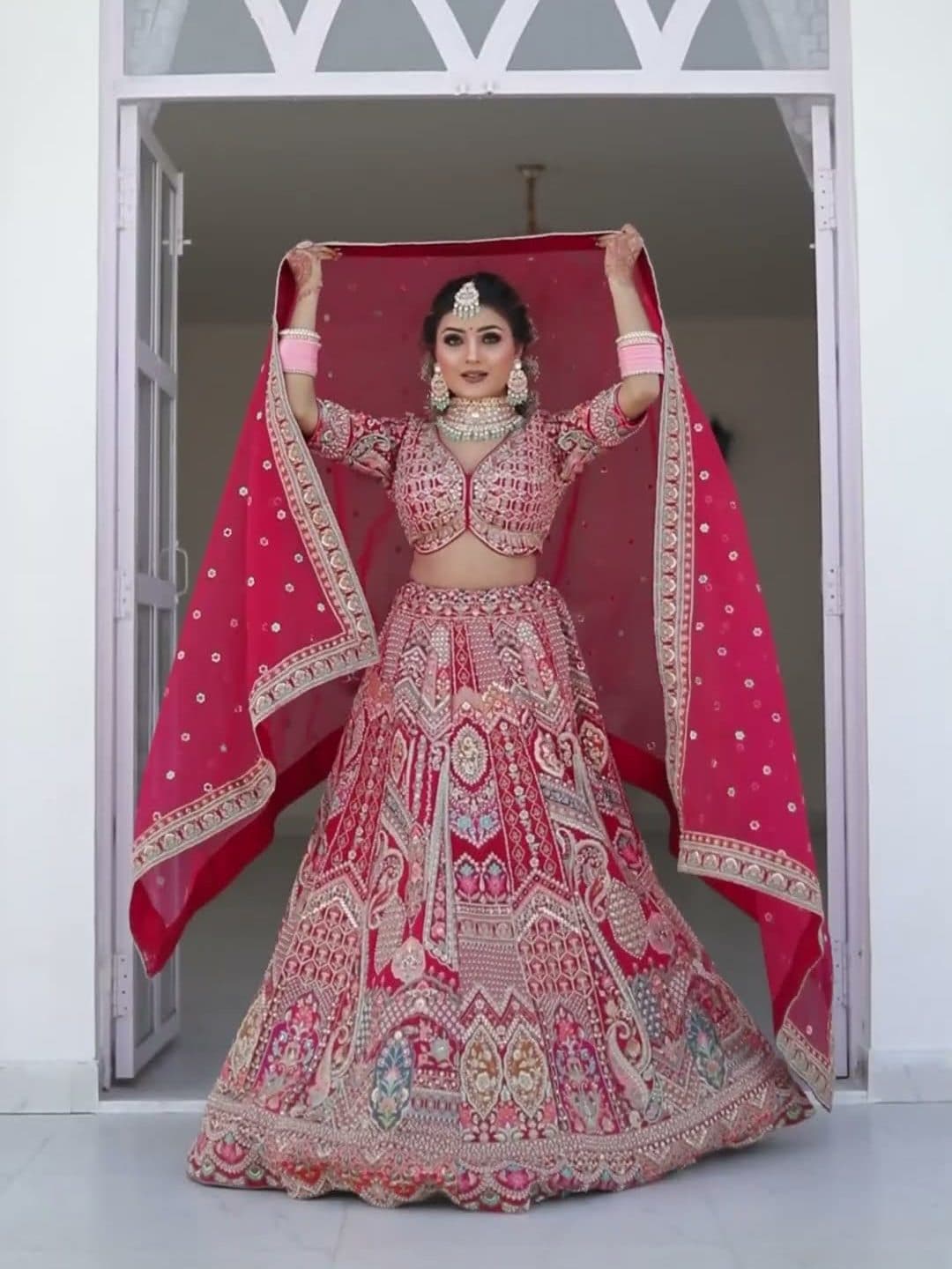 Fuchsia Lehenga Bride